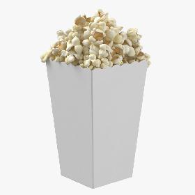 3D模型-Movie Popcorn - Box Standing 3D